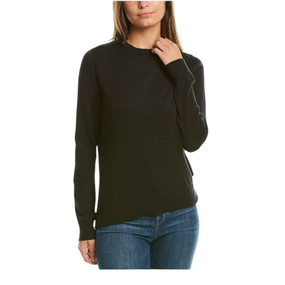 Zadig & Voltaire Miss Skull Degrade Studs Black Crewneck - Picture 9 of 9